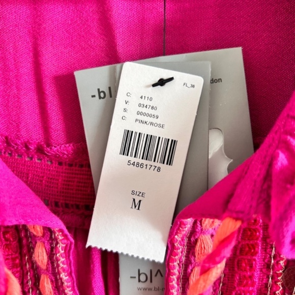 Anthropologie × BLANK LONDON Lissa Embroidered Peasant Blouse Medium NWT - Picture 12 of 15